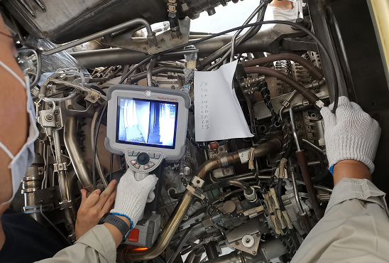 韋林工業內窺鏡在航空器孔探檢測領域的應用