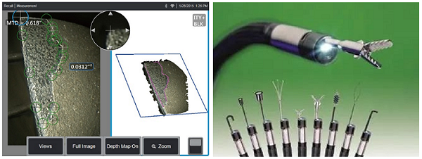 測(cè)量缺陷及機(jī)械手示意圖 測(cè)量缺陷及機(jī)械手示意圖