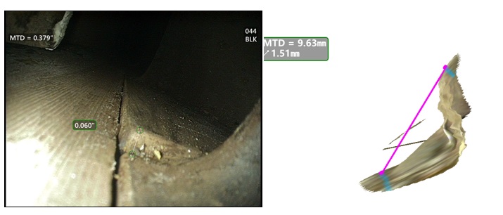 案例1:測(cè)量機(jī)匣凸起高度