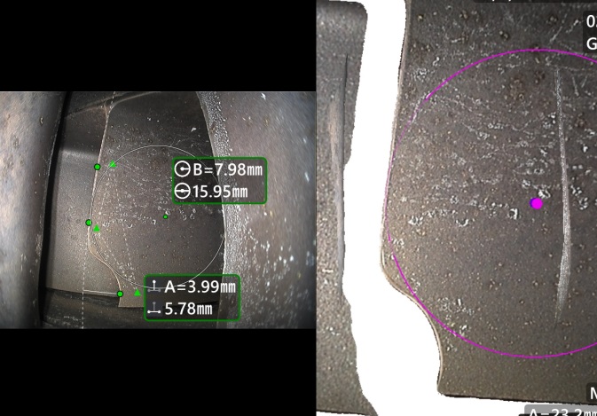 葉片空間弧度半徑計(jì)測(cè)量,指導(dǎo)葉片在翼打磨 葉片空間弧度半徑計(jì)測(cè)量,指導(dǎo)葉片在翼打磨